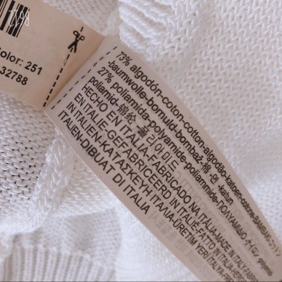 Massimo Dutti Sweater Cold-Shoulder Button-Front(Made in Italy) Size L New w/Tag - Picture 10 of 12